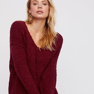NWT Free People lofty vneck sweater